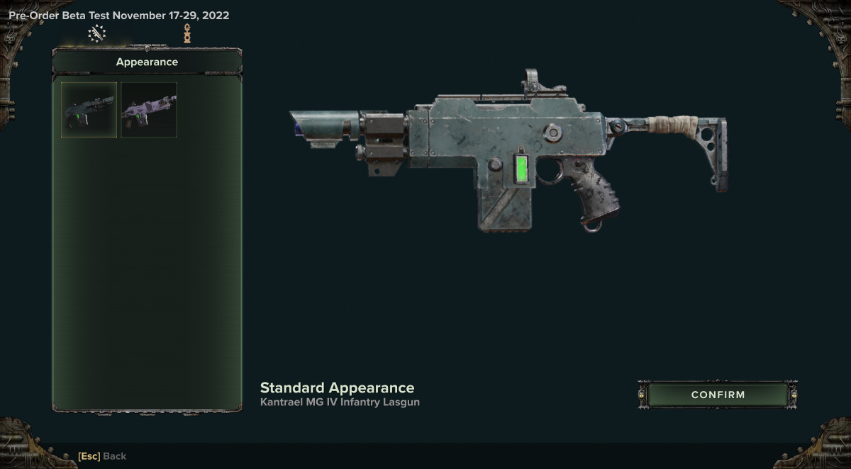 Normal Appearance - Kantrael MG IV Infantry Lasgun